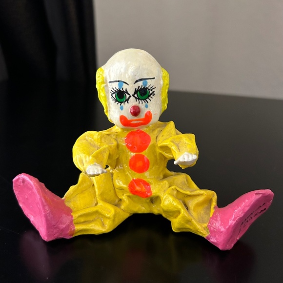 Paper Mache Clown. Vintage - Picture 1 of 4